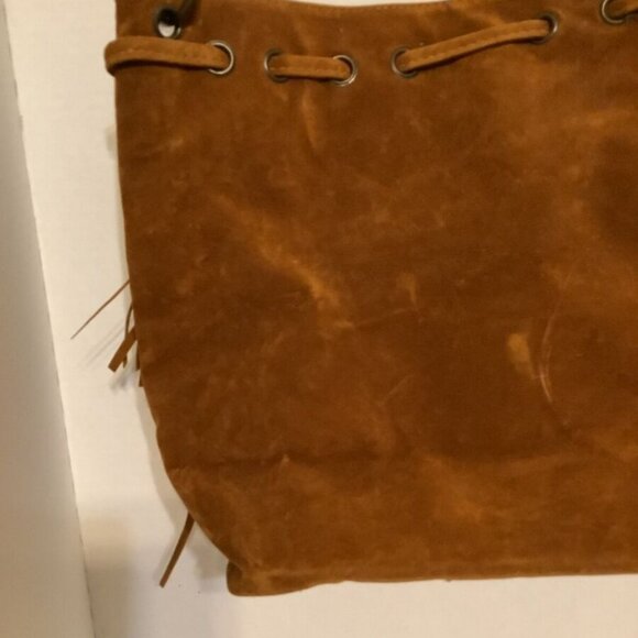 Retro Fringed Suede Hobo - Boho Hippie  Shoulder Bag. - Picture 3 of 7